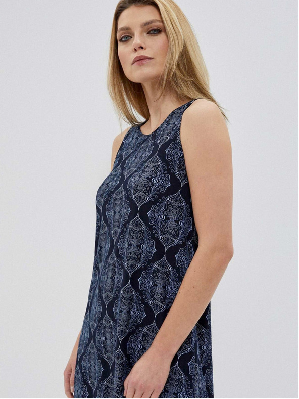 Moodo Sötétkék női mintás ruha Moodo