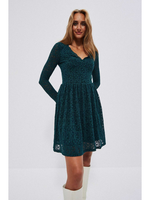 Moodo Zöld női csipkeruha Moodo