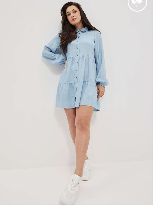 Moodo Világoskék női pólóruha Moodo