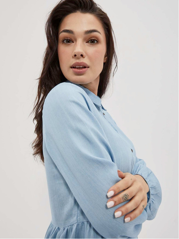 Moodo Világoskék női pólóruha Moodo
