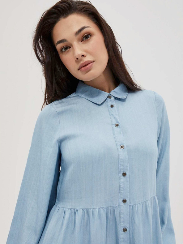 Moodo Világoskék női pólóruha Moodo