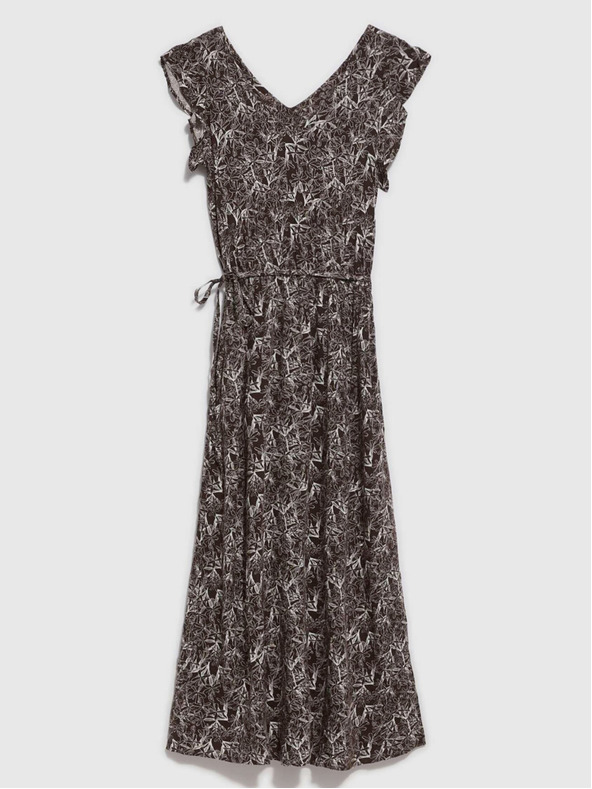 Moodo Fehér és barna női virágos ruha Moodo