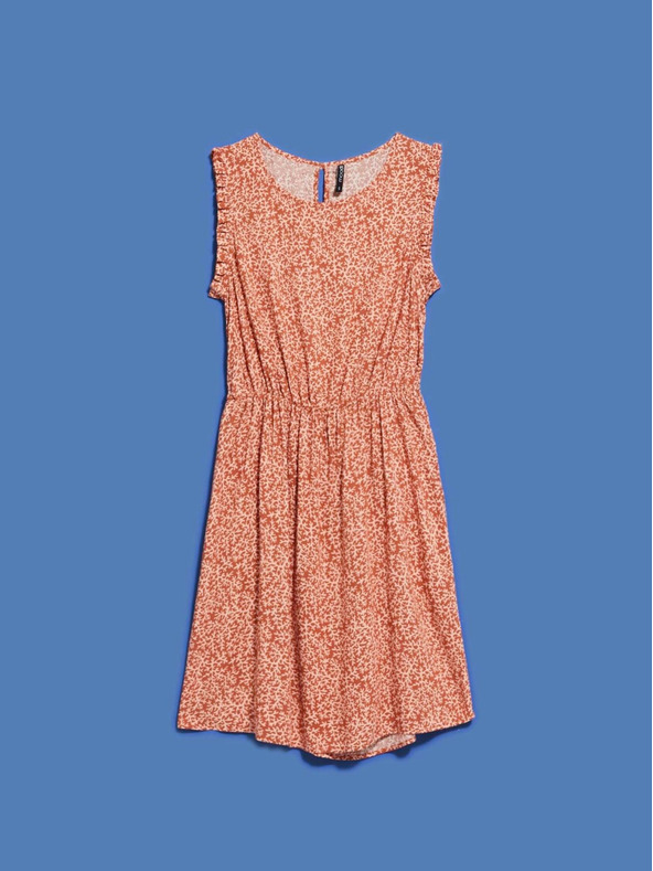 Moodo Bézs és barna női mintás ruha Moodo