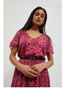 Moodo Rózsaszín női virágos ruha Moodo