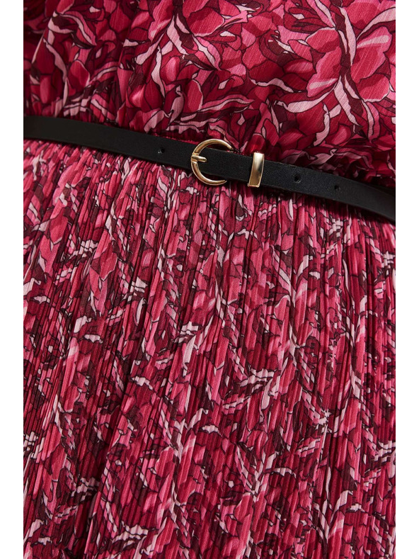 Moodo Rózsaszín női virágos ruha Moodo