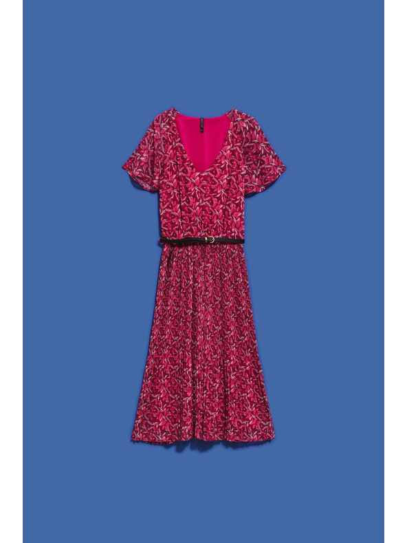 Moodo Rózsaszín női virágos ruha Moodo