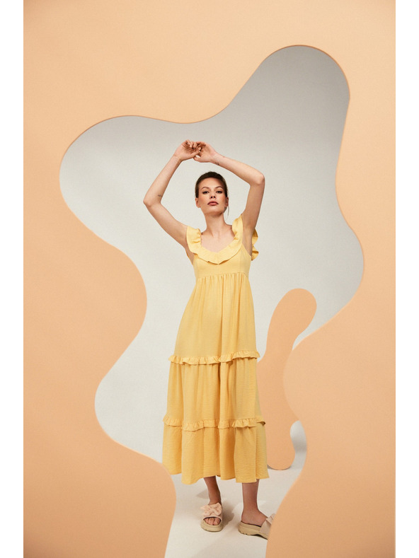 Moodo Sárga női ruha Moodo