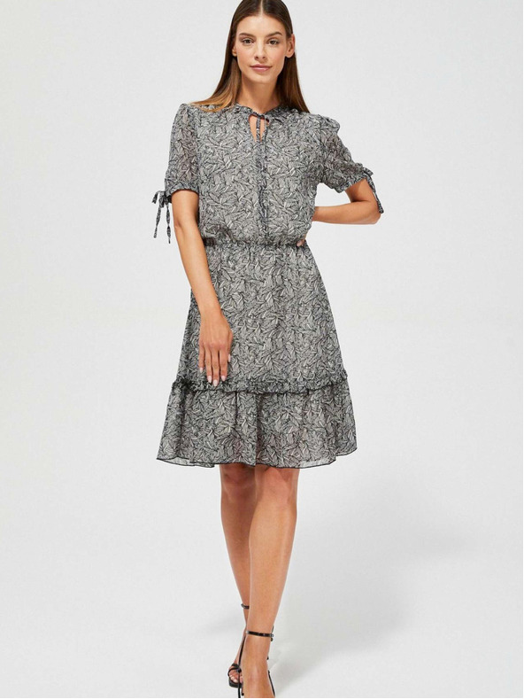 Moodo Fekete női mintás ruha Moodo