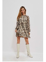 Moodo Barna és bézs színű női mintás ruha Moodo