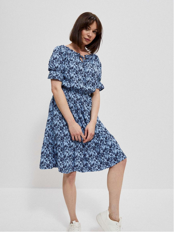 Moodo Kék női virágos ruha Moodo