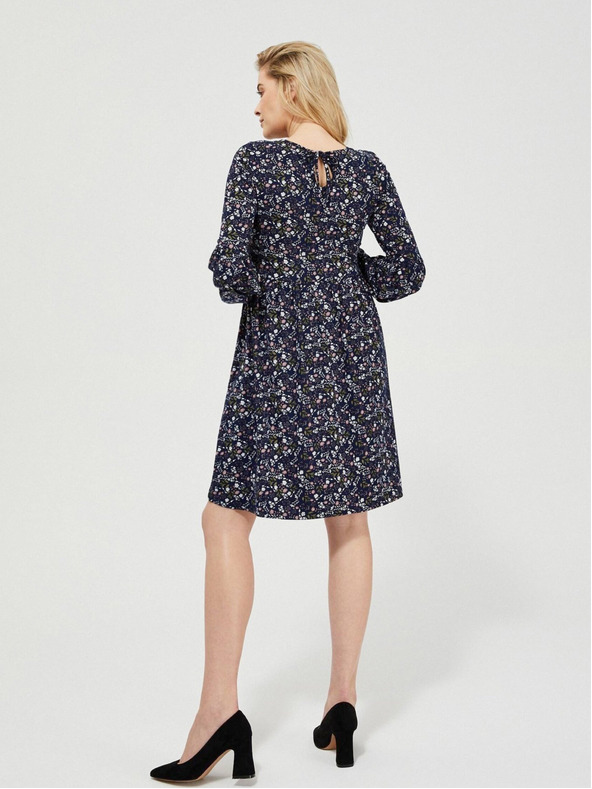 Moodo Sötétkék női virágos ruha Moodo