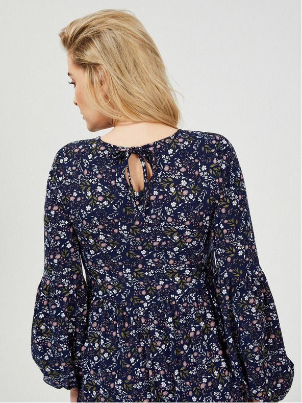 Moodo Sötétkék női virágos ruha Moodo