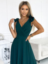 numoco Hosszú ruha szívecskés nyakkivágással és vállfűzővel - zöld Numoco ELENA