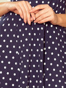 numoco Nyakkivágású ruha - sötétkék pöttyös Numoco STELLA