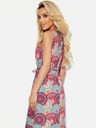 numoco Trapéz nyakkivágású ruha - rózsaszín és kék mandalák Numoco