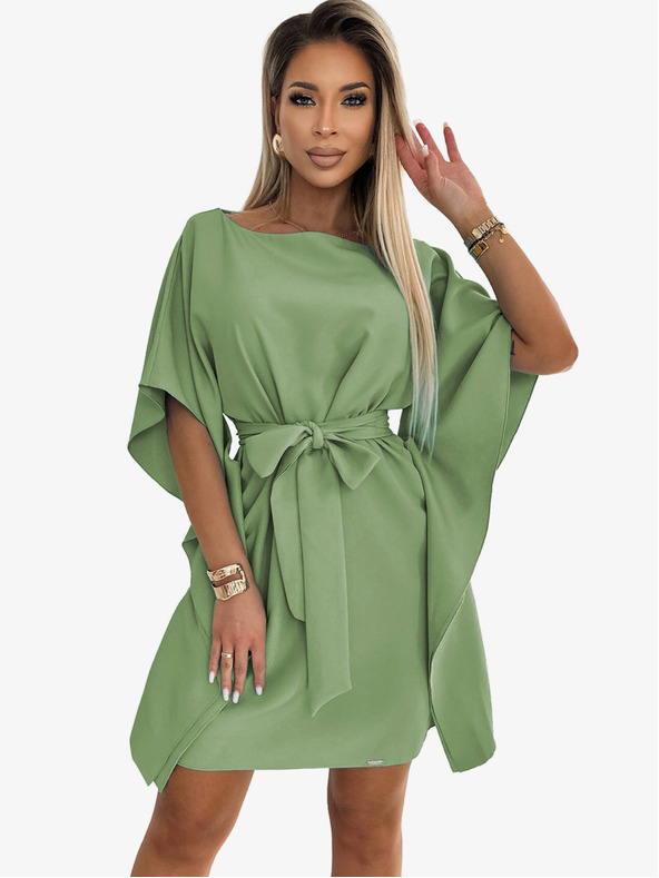 numoco Numoco SOFIA pillangó ruha derék megkötővel