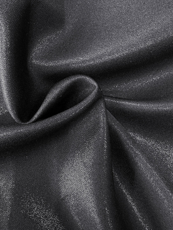 numoco Fekete női bővített nyakkivágású ruha Numoco