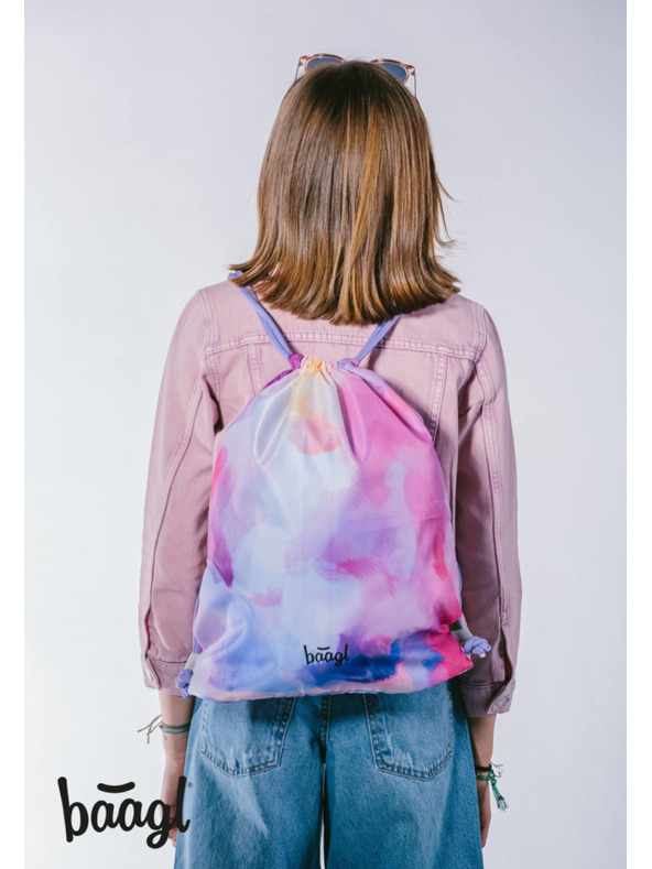 BAAGL  Rózsaszín iskolai készlet - hátizsák, tolltartó, táska Baagl Core Painting