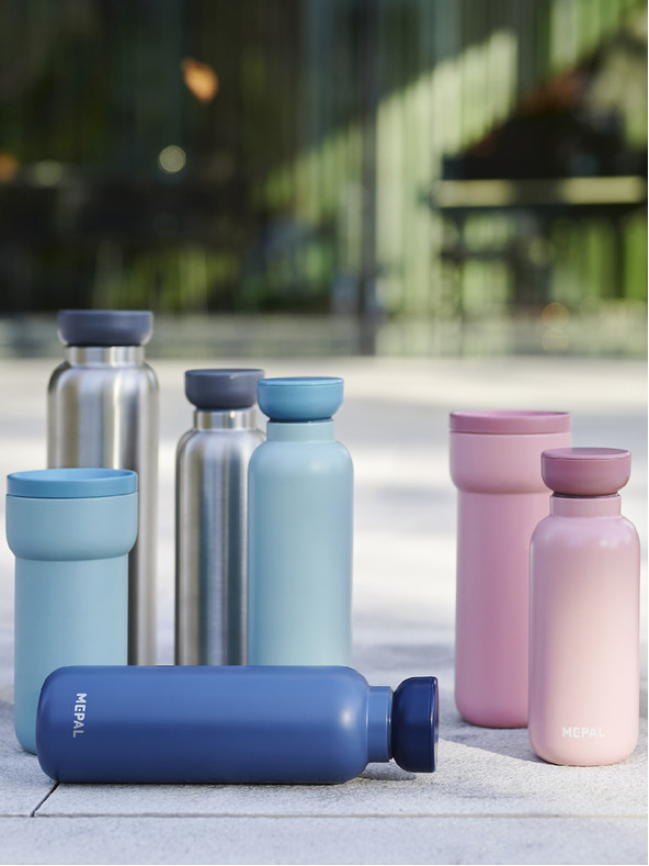 Mepal Kék Mepal Ellipse Nordic Green rozsdamentes acélból készült termikus palack (500 ml)