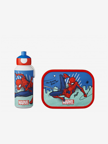 Mepal Kék és piros snack szett gyerekeknek Mepal Campus Spiderman