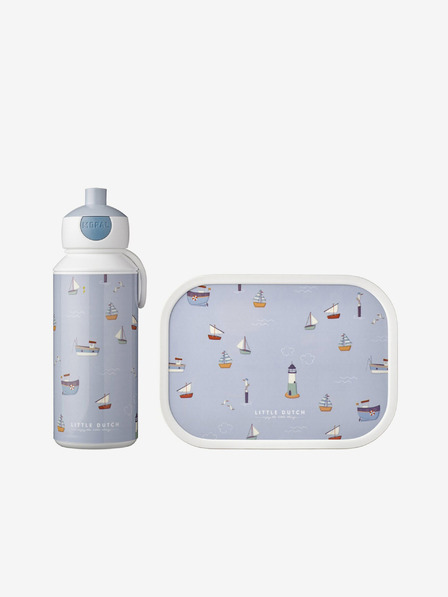 Mepal Világoskék Mepal Campus Little Dutch Little Dutch Sailor Bay mintás snack szett gyerekeknek