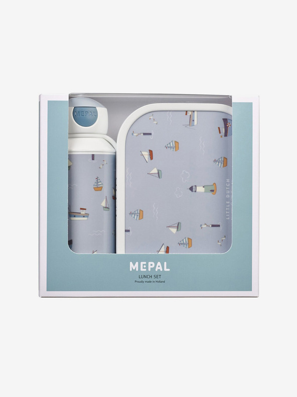 Mepal Világoskék Mepal Campus Little Dutch Little Dutch Sailor Bay mintás snack szett gyerekeknek