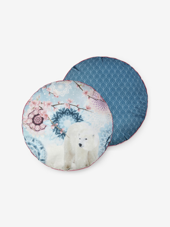 Hip Bedding 55 cm átmérőjű - Kék mintás, megfordítható Home Hip Kodiak párna