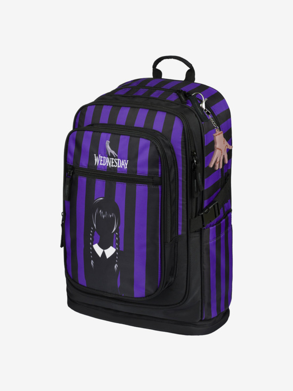 BAAGL  Fekete iskolai hátizsák Cubic szerda Baagl