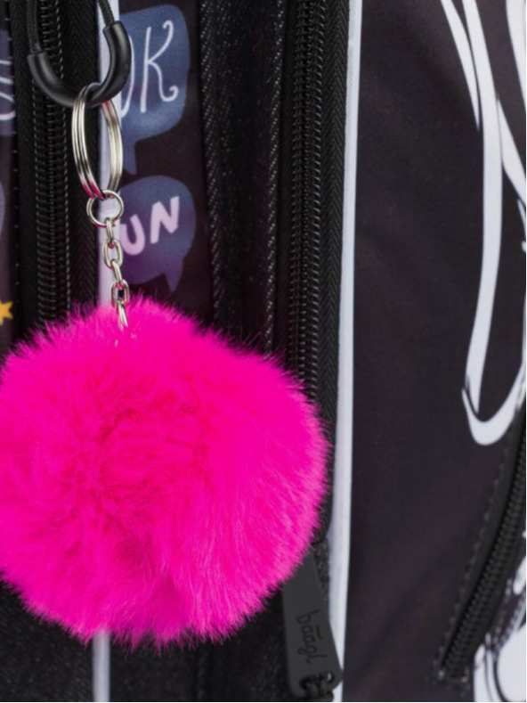 BAAGL  Fekete Kockás iskolai hátizsák Sneakers Baagl