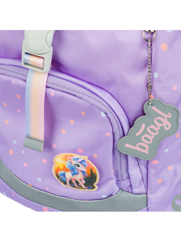 BAAGL  Lila iskolai hátizsák Airy Pets Baagl