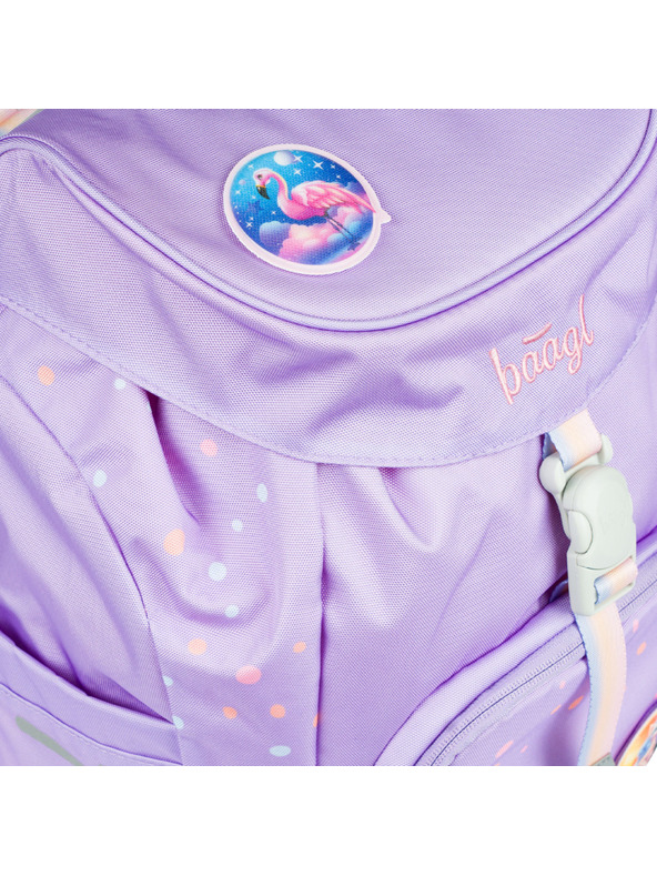 BAAGL  Lila iskolai hátizsák Airy Pets Baagl