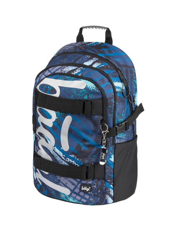 BAAGL  Kék Iskola Hátizsák Skate Struktúrák Baagl