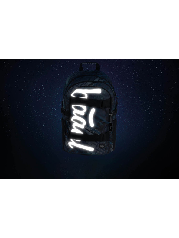 BAAGL  Kék Iskola Hátizsák Skate Struktúrák Baagl