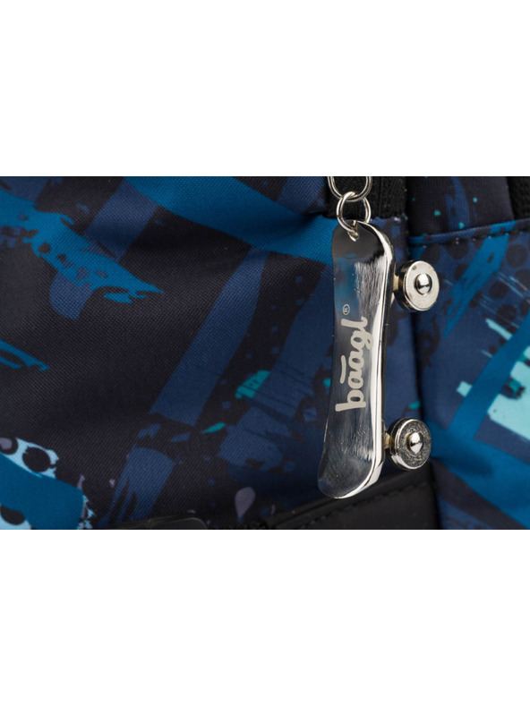 BAAGL  Kék Iskola Hátizsák Skate Struktúrák Baagl