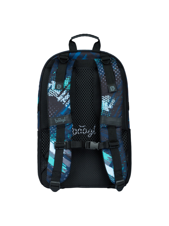 BAAGL  Kék Iskola Hátizsák Skate Struktúrák Baagl