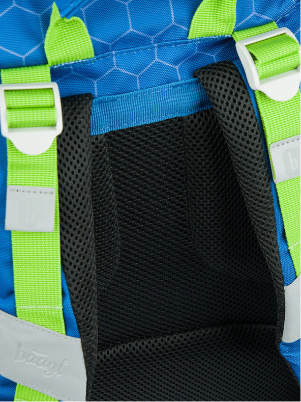 BAAGL  Kék iskolai hátizsák Airy focilabda Baagl