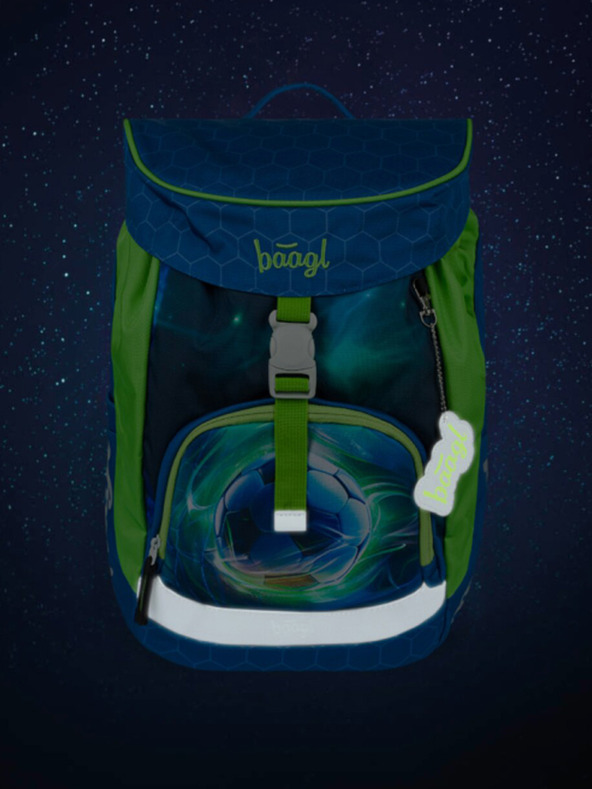 BAAGL  Kék iskolai hátizsák Airy focilabda Baagl