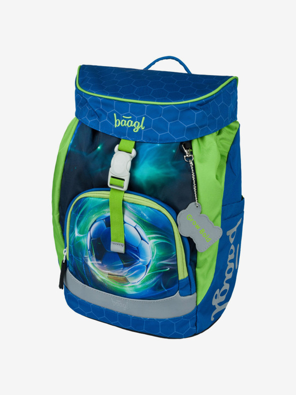 BAAGL  Kék iskolai hátizsák Airy focilabda Baagl