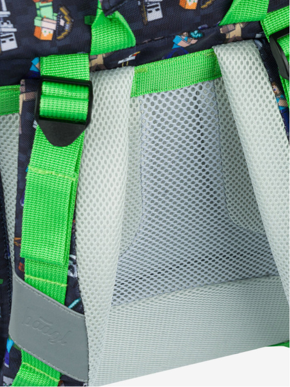 BAAGL  Kék iskolai hátizsák Airy Minecraft Baagl