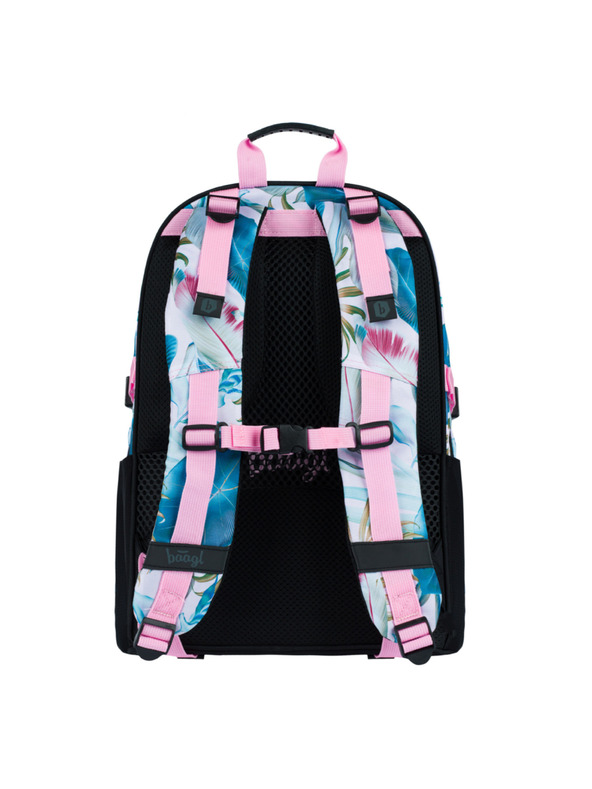 BAAGL  Lila Iskolai hátizsák Skate Leafs Baagl
