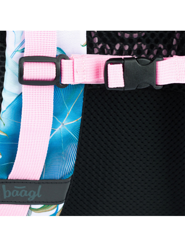 BAAGL  Lila Iskolai hátizsák Skate Leafs Baagl