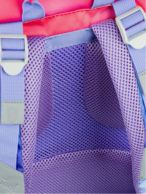 BAAGL  Piros Iskolai hátizsák Airy Hippie Baagl