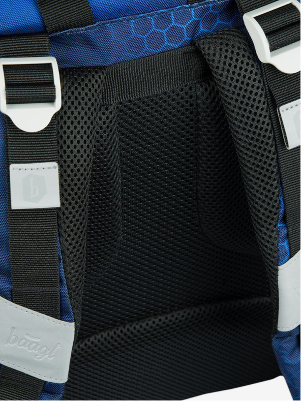 BAAGL  Kék Iskolai hátizsák Airy Motorbike Baagl