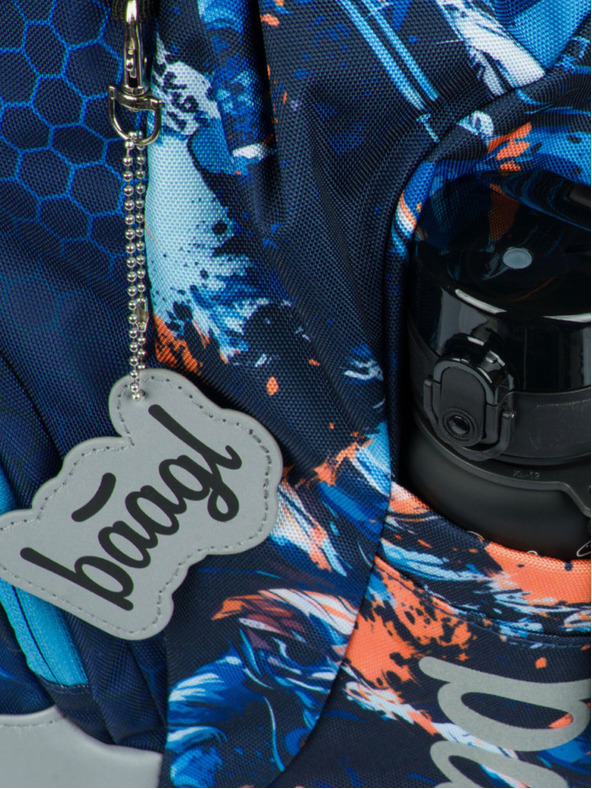 BAAGL  Kék Iskolai hátizsák Airy Motorbike Baagl