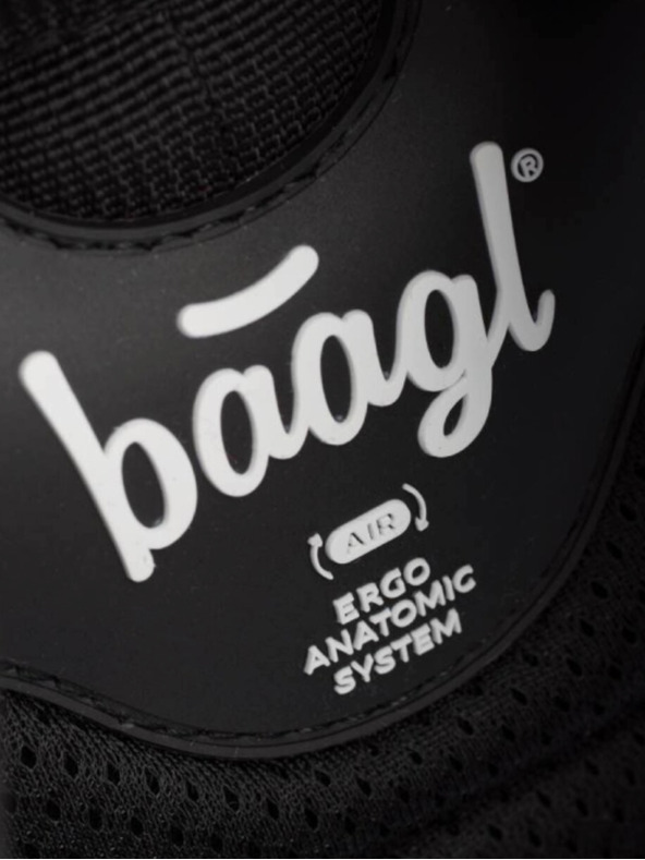 BAAGL  Rózsaszín iskolai hátizsák Kockás Absztrakt Baagl