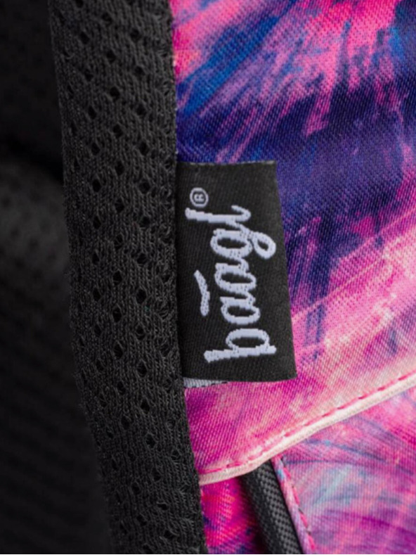 BAAGL  Rózsaszín iskolai hátizsák Kockás Absztrakt Baagl