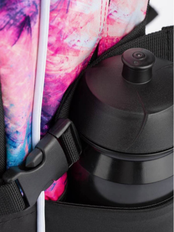 BAAGL  Rózsaszín iskolai hátizsák Kockás Absztrakt Baagl