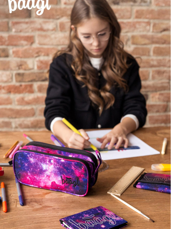 BAAGL  Lila diáktárca Baagl Galaxy