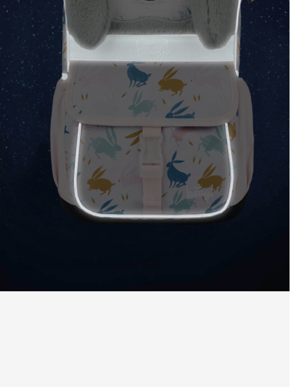 BAAGL  Bézs 3 SET Zippy Bunny: aktatáska, tolltartó, táska Baagl