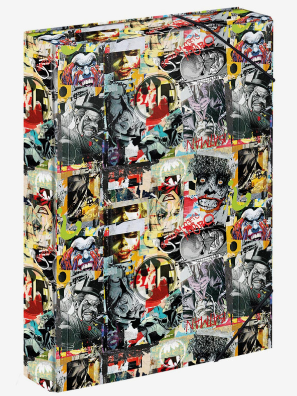 BAAGL  Fekete iskolai jegyzetfüzet borító A4 Jumbo Batman Comics Baagl